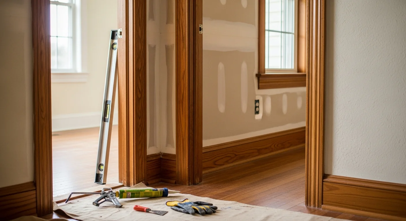 Handyman working on home repair in New Orleans